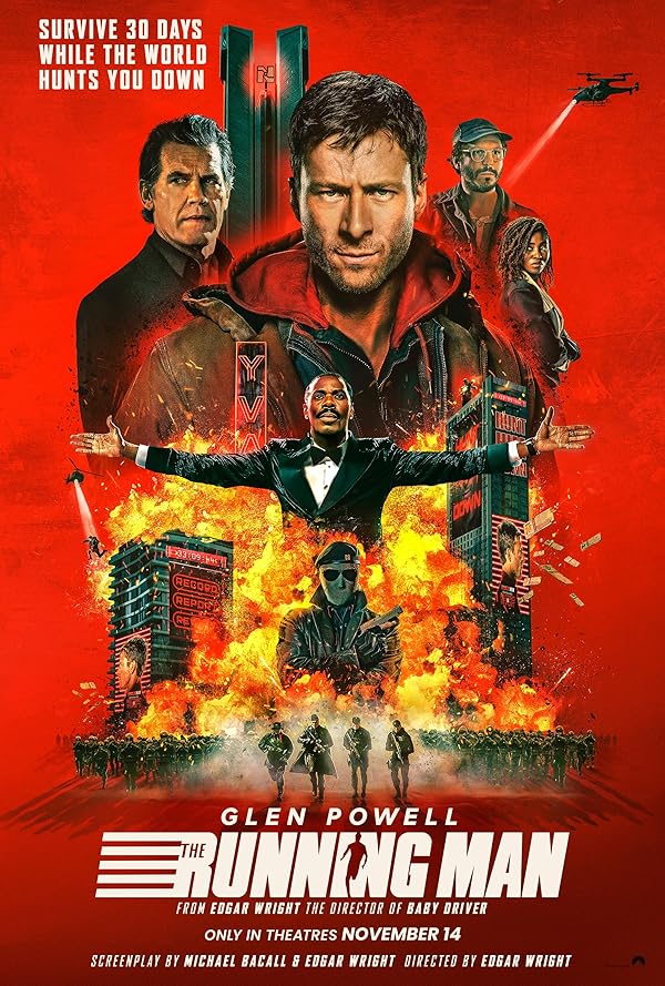 پوستر رسمی فیلم مرد دونده ۲۰۲۵ The Running Man - اصل موویز دانلود رایگان فیلم و سریال بدون سانسور